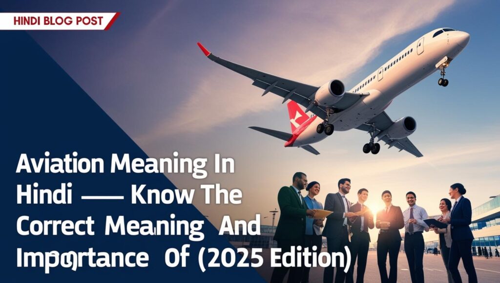 Aviation Meaning in Hindi – जानिए एविएशन का सही अर्थ और महत्व (2025 Edition)