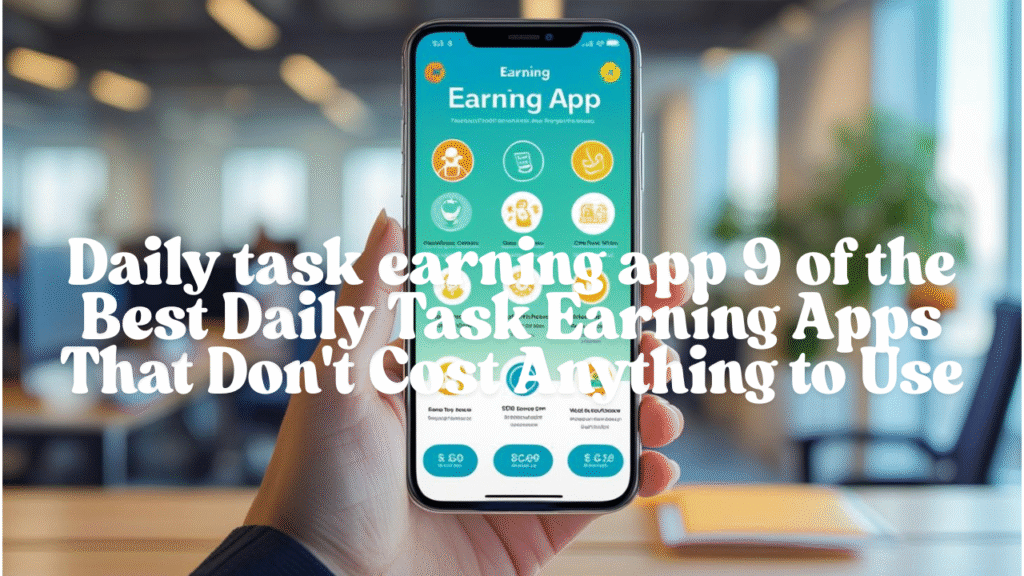 Daily task earning app