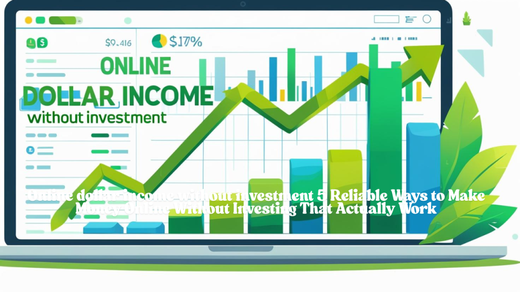 Online dollar income without investment
